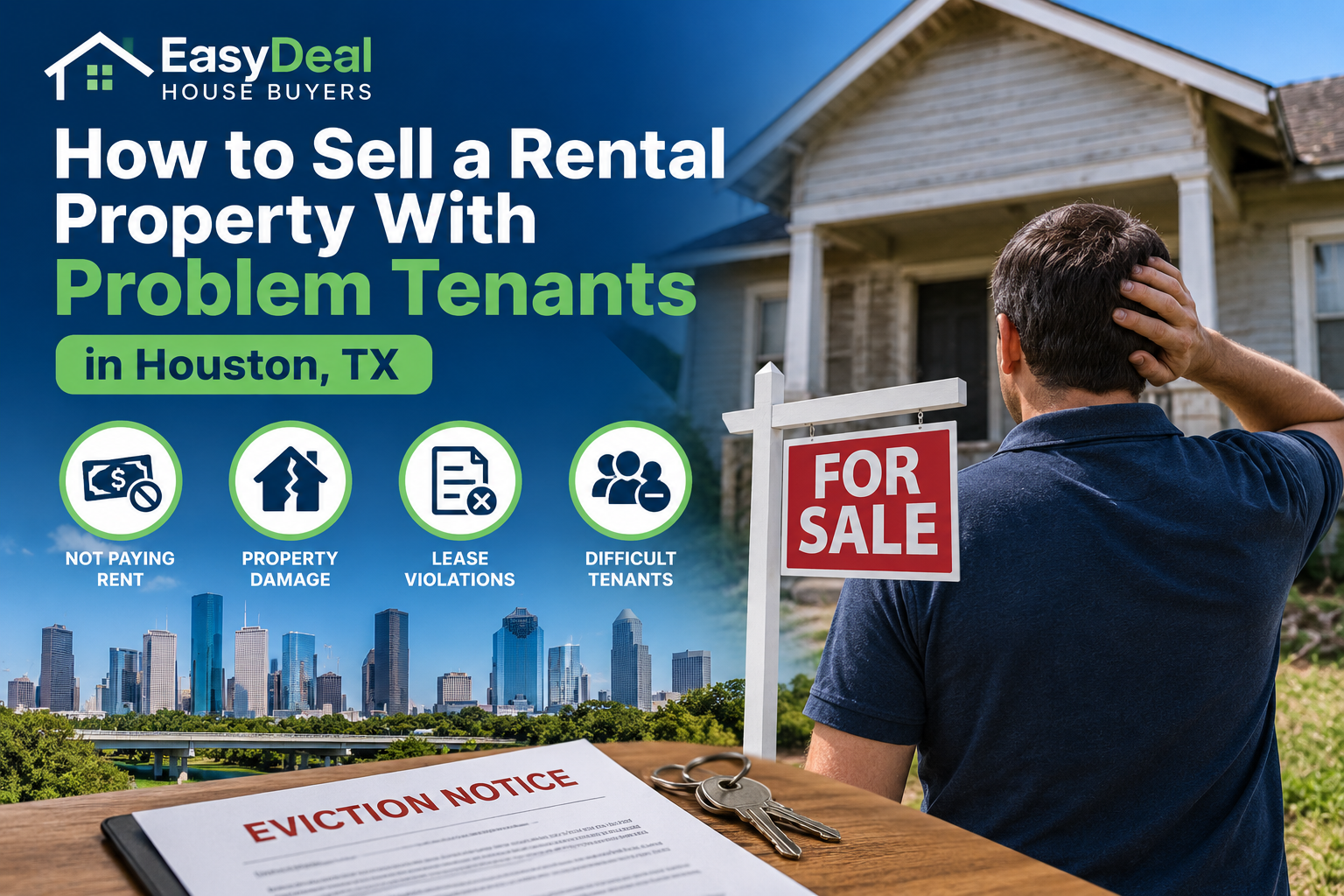 Houston rental property with problem tenants - EasyDeal House Buyers