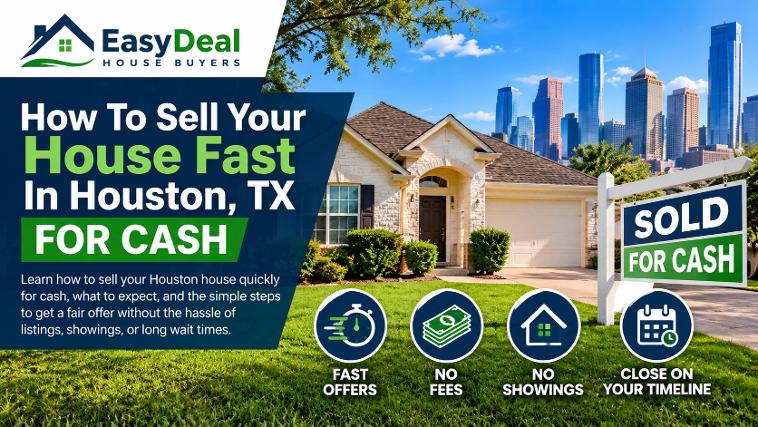 Sell your house fast in Houston TX for cash with EasyDeal House Buyers