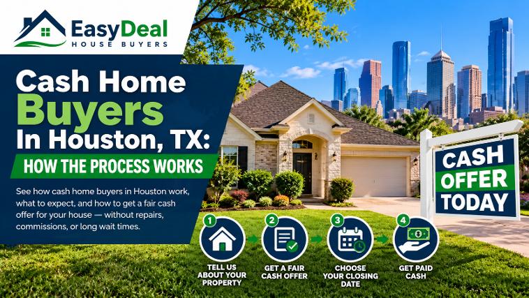 Cash home buyers in Houston TX - how the cash home buying process works